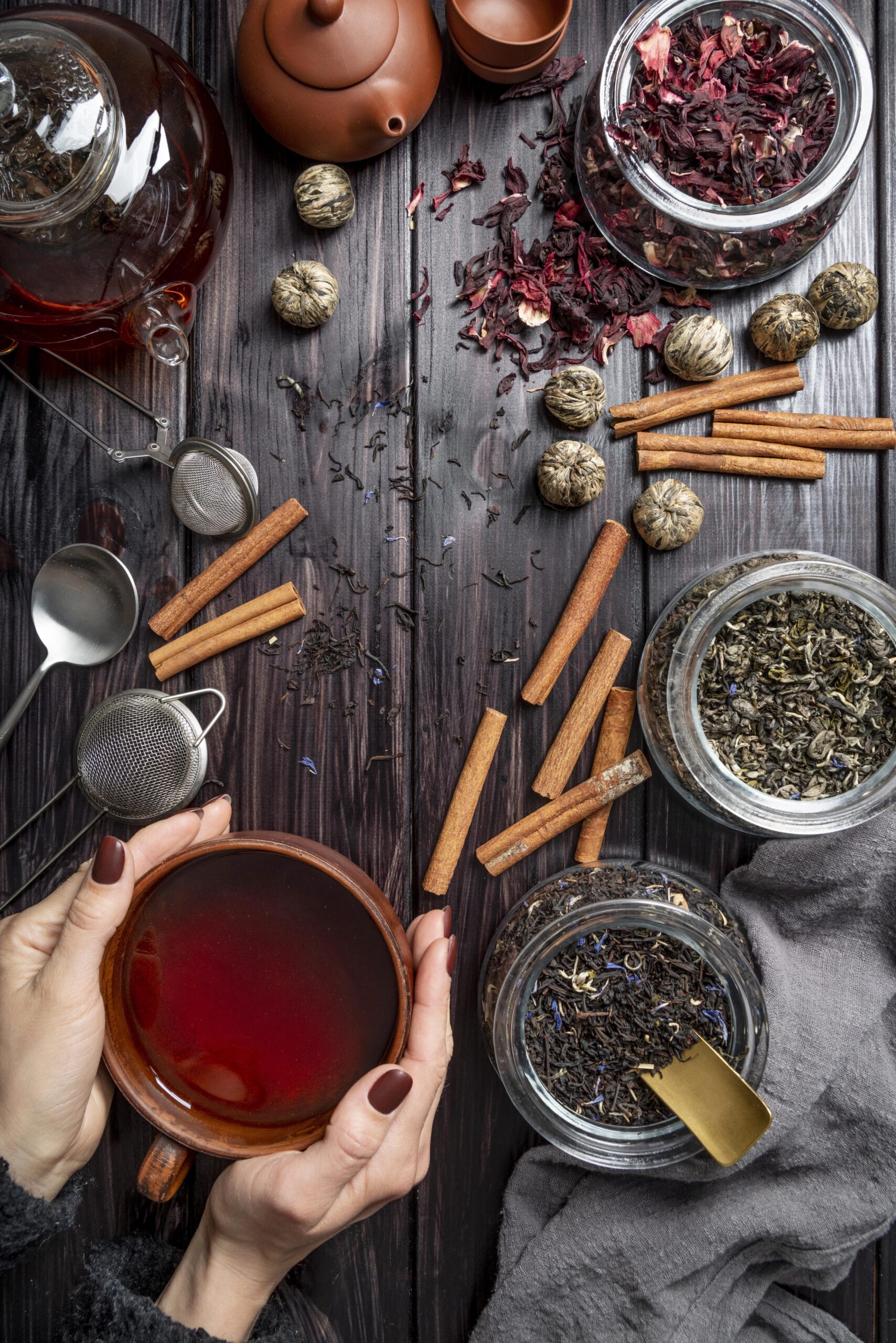 tazza erbe te rubinetto
